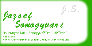 jozsef somogyvari business card